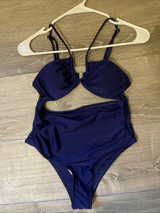 Other - Navy Cutout One-Piece Swimsuit